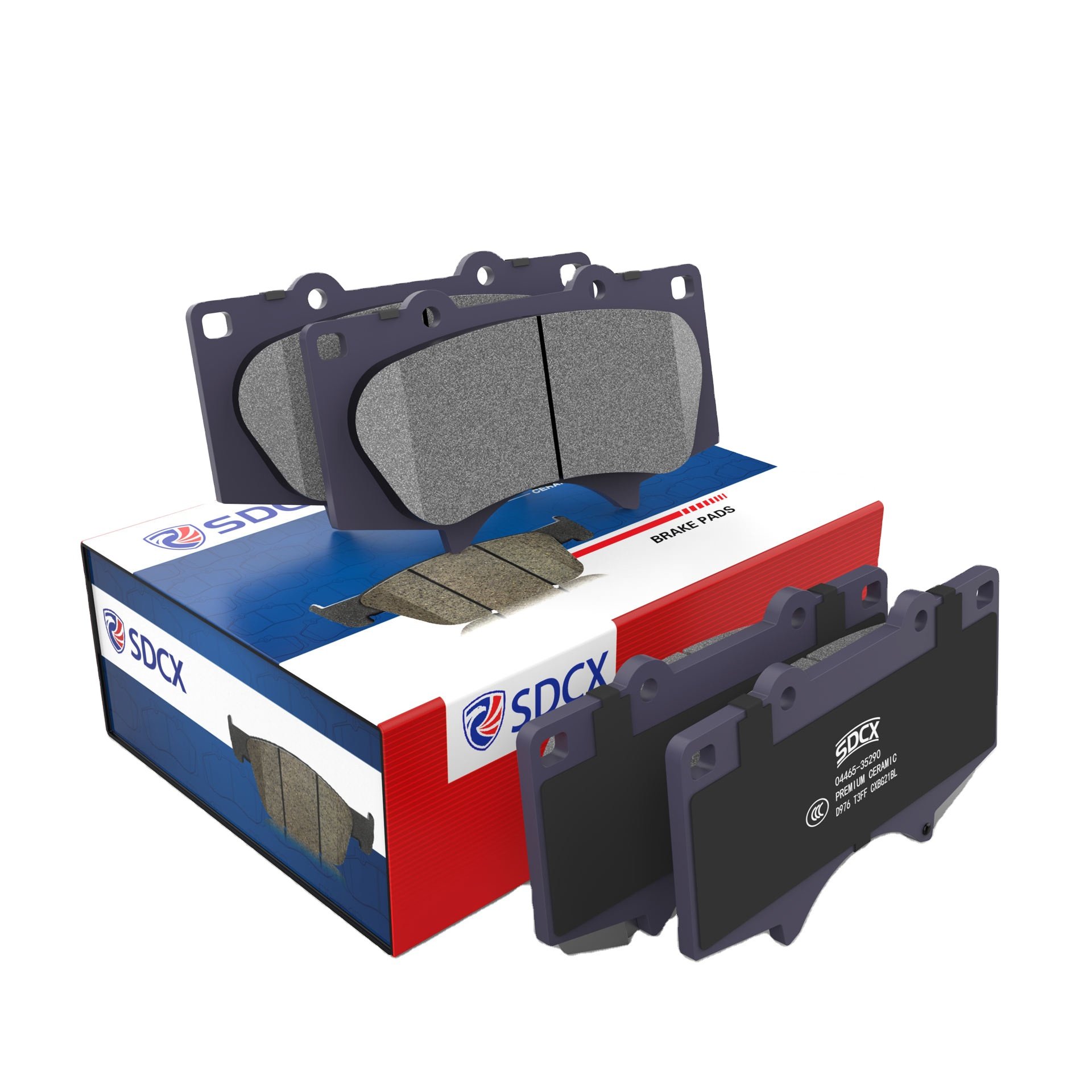 SDCX Classic Ceramic Brake Pads D1640-8867/6816 0695AA OEM ODM for Dodge Dart 2012+ Jeep and Chrysler Cars New Condition